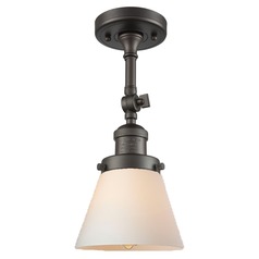 Small Cone Oil Rubbed Bronze Semi-Flush Mount by Innovations Lighting