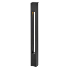 Atlantis 12V Small Square Bollard in Stain Black by Hinkley Lighting