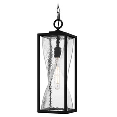 Quoizel Lighting Zarah Matte Black Outdoor Hanging Light