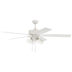 Outdoor Super Pro 104 60-Inch Fan in White by Craftmade Lighting