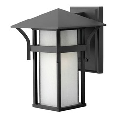 Harbor 10.50-Inch Satin Black LED Outdoor Wall Light by Hinkley Lighting