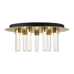 Sean Lavin Kola 22-Inch 277V LED Flush Mount in Brass by Visual Comfort Modern