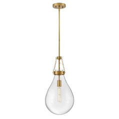Eloise Small Pendant in Lacquered Brass by Hinkley Lighting