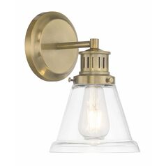 Alden 10.25-Inch Wall Sconce in Antique Brass