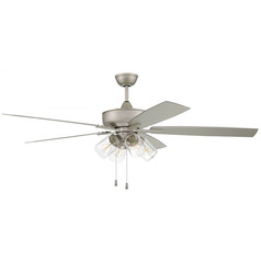 Outdoor Super Pro 104 60-Inch Fan in Nickel by Craftmade Lighting