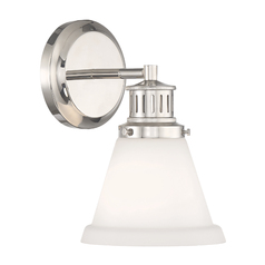 Alden 10.25-Inch Wall Sconce in Polished Nickel