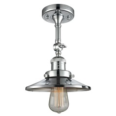 Railroad Polished Chrome Semi-Flush Mount by Innovations Lighting