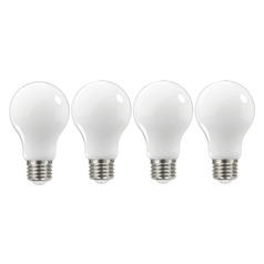 11W A19 3000K Soft White LED Bulbs 4-Pack by Satco Lighting