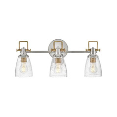 Easton 24-Inch Bath Light in Polished Nickel & Brass by Hinkley Lighting