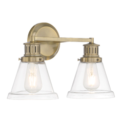 Alden 2-Light Bath Light in Antique Brass