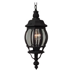 French Style 19-Inch Matte Black Outdoor Hanging Light by Craftmade Lighting