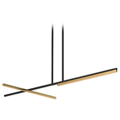 Shift Black & Brushed Gold LED Linear Light by Kuzco Lighting