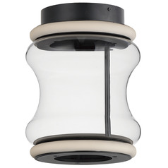 Syndicate 2-Light LED Flush Mount in Black by ET2 Lighting