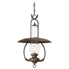 La Grange 25.25-Inch High Outdoor Hanging Light in Old Bronze by Troy Lighting