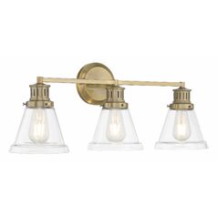 Alden 3-Light Bath Light in Antique Brass