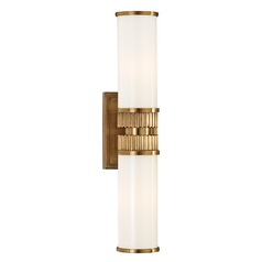 Harper Aged Brass Bathroom Light by Hudson Valley Lighting