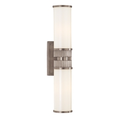 Harper Antique Nickel Bathroom Light by Hudson Valley Lighting