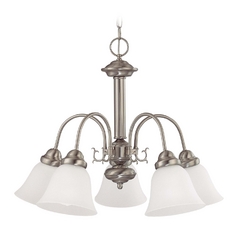 Chandelier in Brushed Nickel by Nuvo Lighting