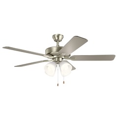Basics Pro Premier 52-Inch Brushed Nickel LED Fan 2700K by Kichler Lighting