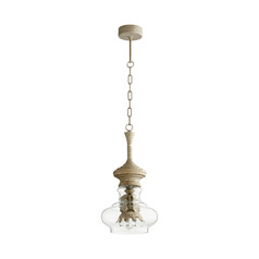 Dresden 30.25-Inch High Pendant in Sawyers White Wash by Cyan Design