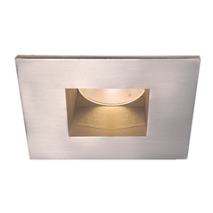 Square Brushed Nickel 2-Inch LED Recessed Trim 3000K 26-Degree by WAC Lighting