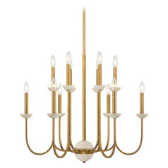 Savoy House Lighting Oakhurst Antique Gold Chandelier