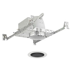 Recesso Recessed Kit with New Construction Non IC Housing and Black Reflector Trim