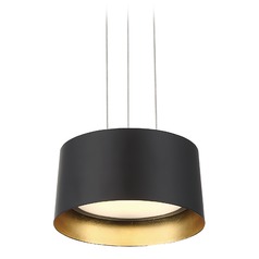 Marimba 8.13-Inch LED Mini Pendant in Gold Leaf & Bronze by Modern Forms