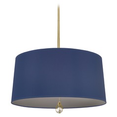 Williamsburg Custis Modern Brass Pendant by Robert Abbey