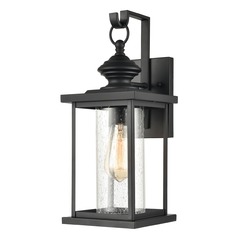 Elk Lighting Minersville Matte Black Outdoor Wall Light