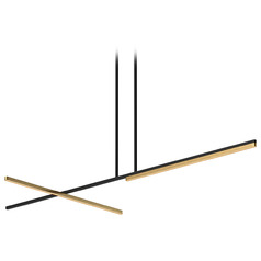 Shift Black & Brushed Gold LED Linear Light by Kuzco Lighting