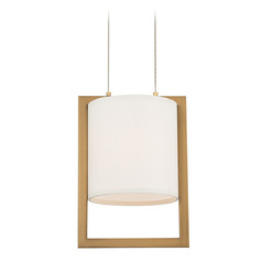 Park Avenue 12-Inch LED Pendant in Aged Brass by WAC Lighting