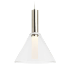 Mezz Freejack LED Mini Pendant in Nickel by Visual Comfort Modern