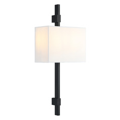 Matteo Lighting Badgley Matte Black LED Sconce