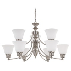 Chandelier in Brushed Nickel by Nuvo Lighting