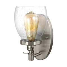Belton Sconce in Brushed Nickel by Generation Lighting