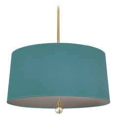Williamsburg Custis Modern Brass Pendant by Robert Abbey