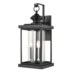 Elk Lighting Minersville Matte Black Outdoor Wall Light