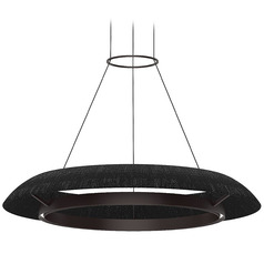 Visual Comfort Modern Collection Noa Bronze & Washed Black LED Pendant Light
