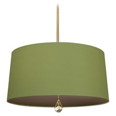 Williamsburg Custis Modern Brass Pendant by Robert Abbey