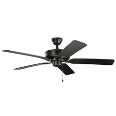 Basics Pro 52-Inch Satin Black Fan by Kichler Lighting