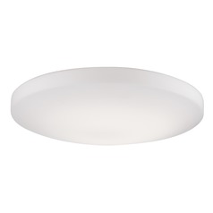 Modern White LED Flush Mount with White Shade 3000K 2285LM by Kuzco Lighting