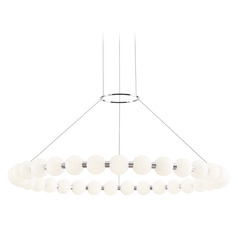 Sean Lavin Orbet 36-Inch LED Chandelier in Polished Nickel by Visual Comfort Modern