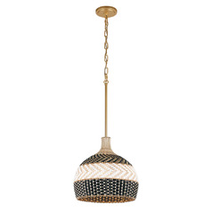 Zanzibar 3-Light Pendant in Soft Gold by Crystorama Lighting