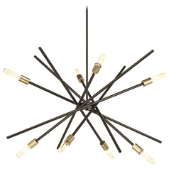 Astra Antique Bronze 8-Light Chandelier by Progress Lighting
