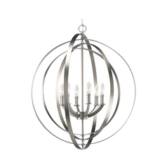 Equinox Pendant in Burnished Silver by Progress Lighting