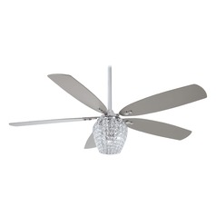 Bling 56-Inch LED Fan in Chrome by Minka Aire