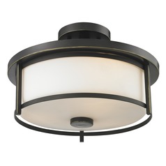 Savannah Olde Bronze Semi-Flush Mount by Z-Lite