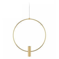 Visual Comfort Modern Collection Layla Natural Brass LED Pendant Light