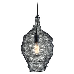 Wabi Sabi Black Pendant by Troy Lighting